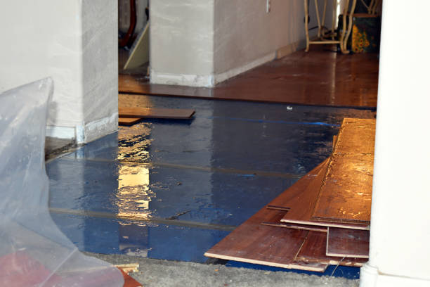 Professional Flood Cleanup technician working in Hume, CA